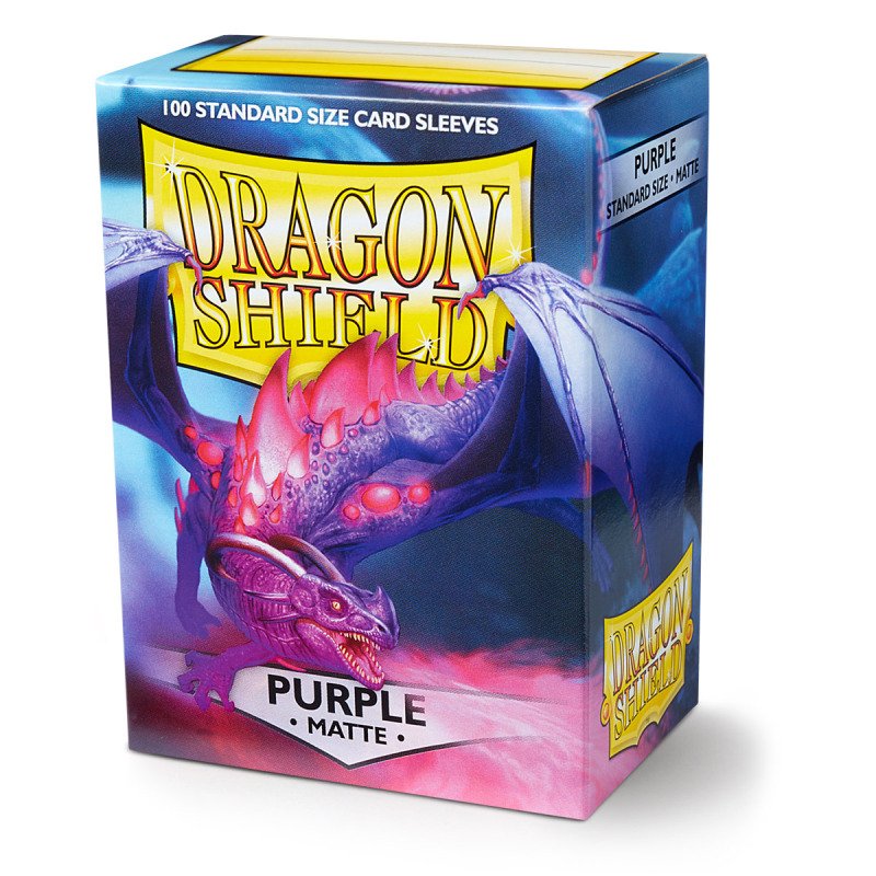 Dragon Shield Sleeves – Standardgröße, matt (100 Stück) – Purple