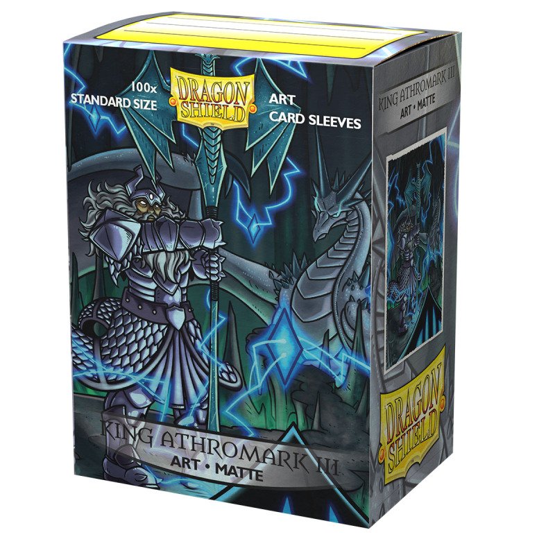 Dragon Shield Sleeves – Standardgröße, matt (100 Stück) – Art Sleeves: König Athromark III