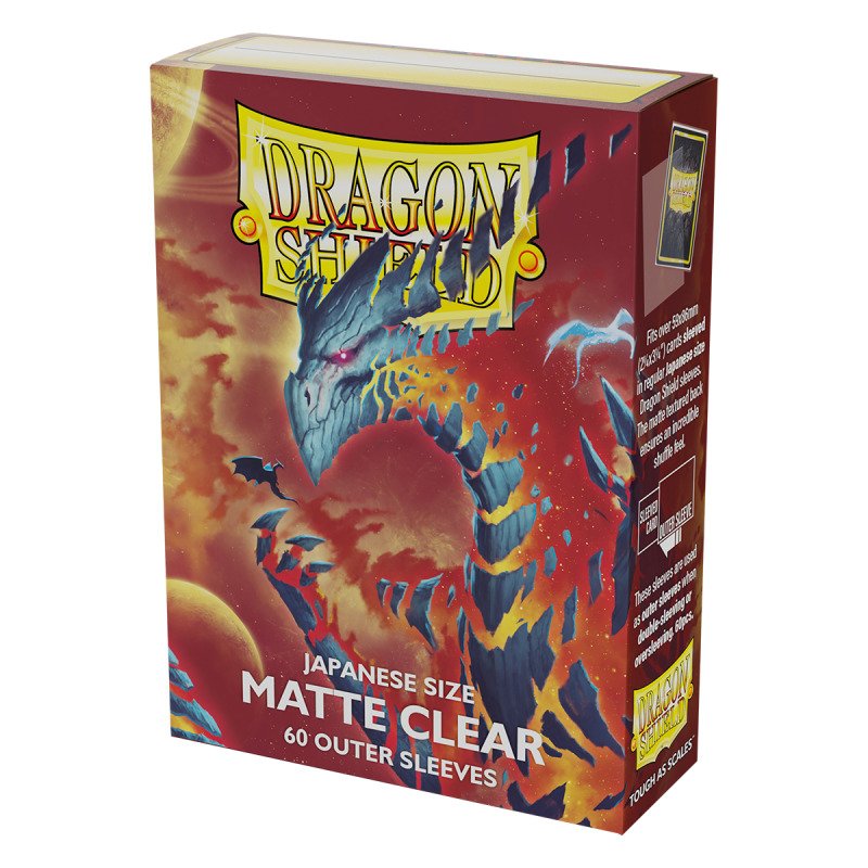 Dragon Shield Sleeves – Japanese Dual, matt (60 Stück) – Transparent