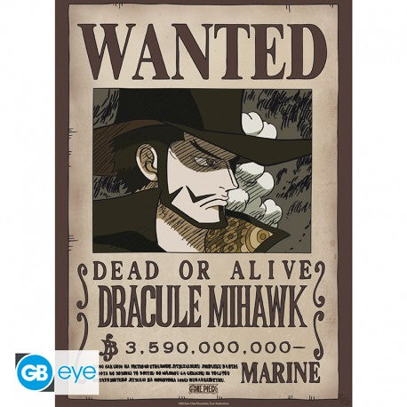 ONE PIECE - Poster Chibi 52x38 - Gesucht: Mihawk Wano