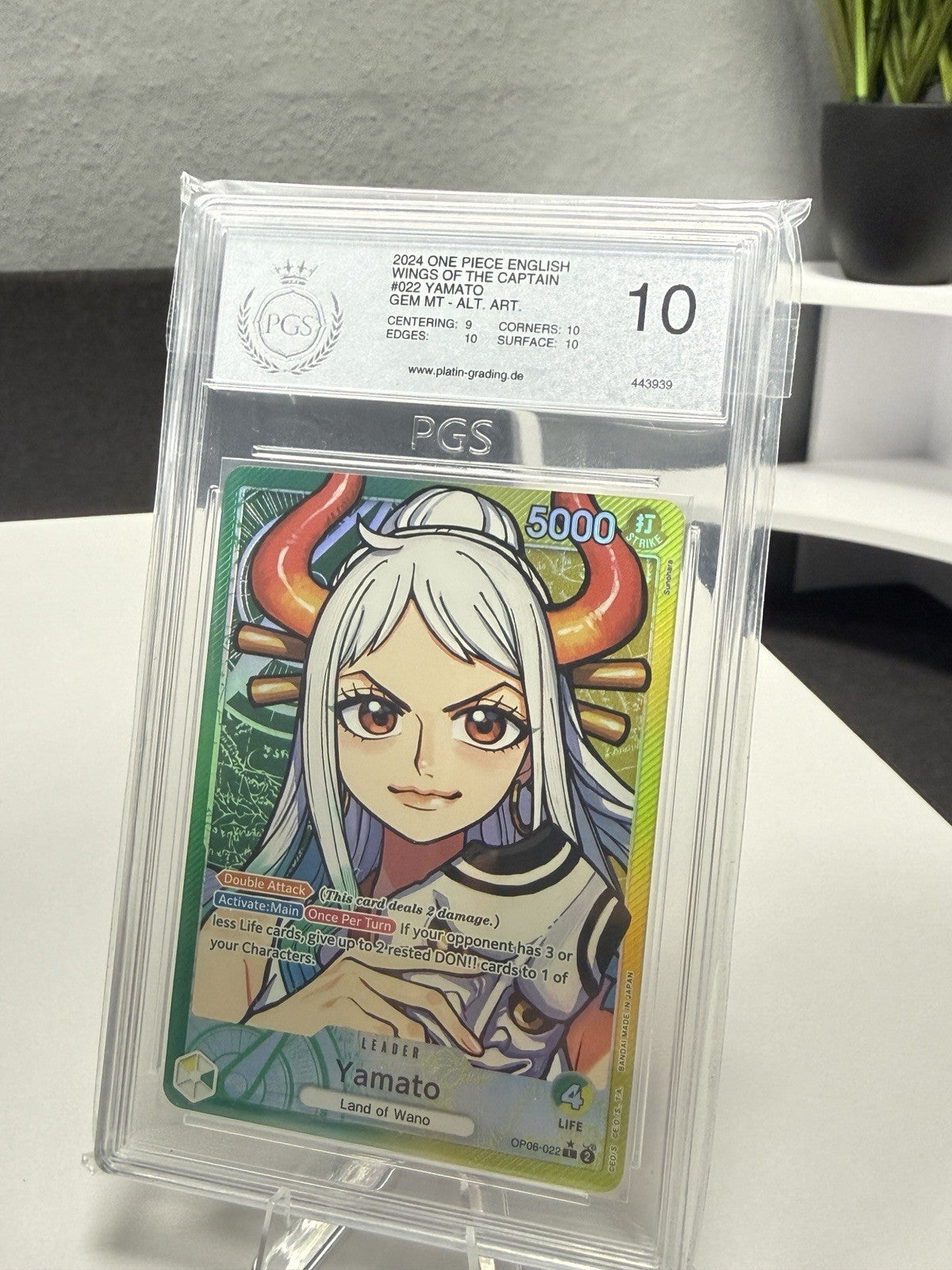 One Piece Yamato OP06 #022 Alternate Art PGS 10 - SUP - ENG  2023