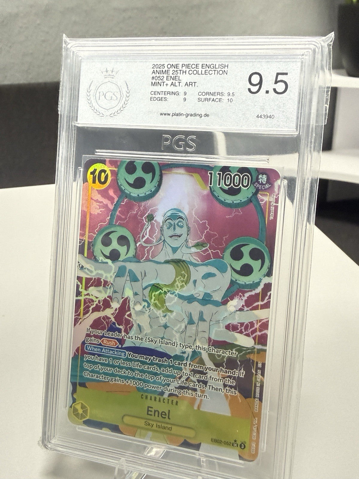 One Piece Enel Alt Art SR EB02-052 - PGS 9.5