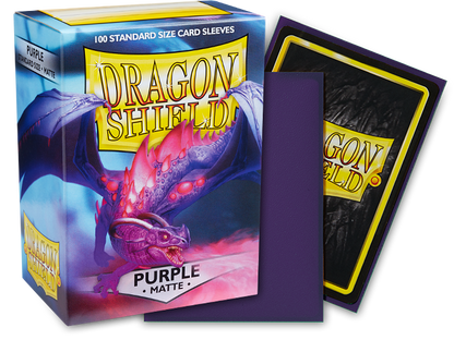 Dragon Shield Sleeves – Standardgröße, matt (100 Stück) – Purple