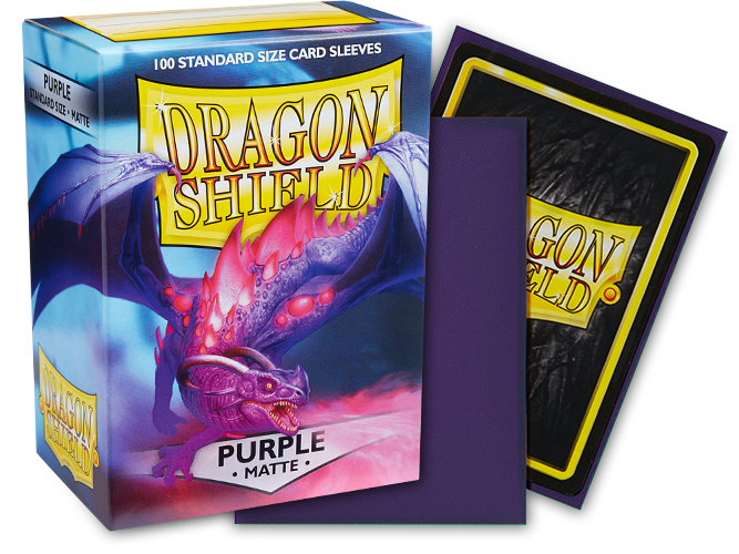 Dragon Shield Sleeves – Standardgröße, matt (100 Stück) – Purple