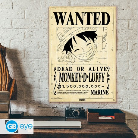 ONE PIECE – Pergamentplakat – Gesucht: Ruffy